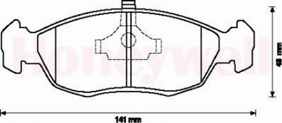 BENDIX 571902B - Гальмівні колодки, дискові гальма autozip.com.ua