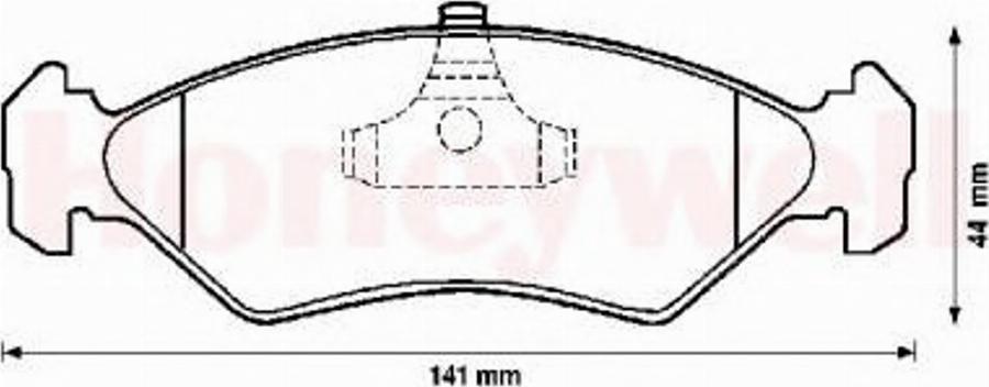 BENDIX 571913B - Гальмівні колодки, дискові гальма autozip.com.ua