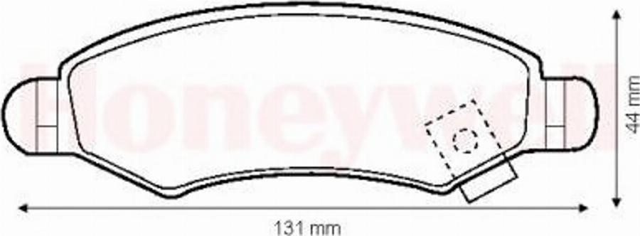 BENDIX Braking 571981B - Гальмівні колодки, дискові гальма autozip.com.ua