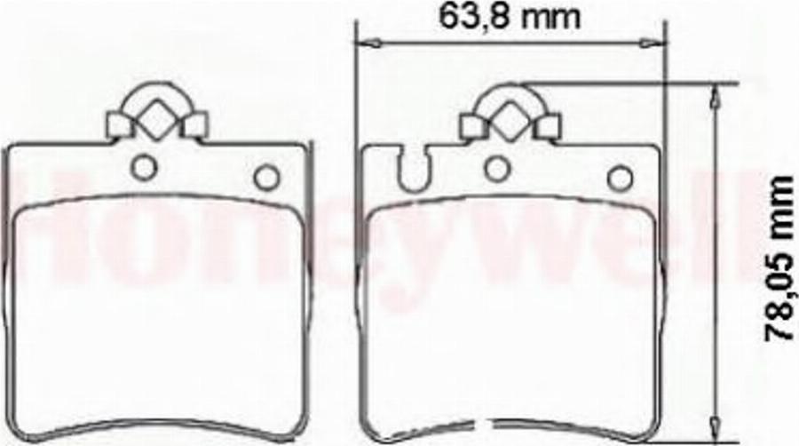 BENDIX 571988 B - Гальмівні колодки, дискові гальма autozip.com.ua