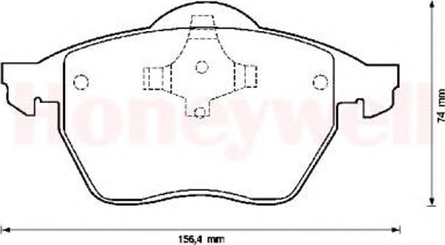 BENDIX 571921B - Гальмівні колодки, дискові гальма autozip.com.ua