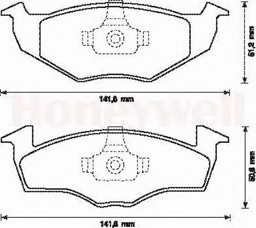 BENDIX 571923B - Гальмівні колодки, дискові гальма autozip.com.ua