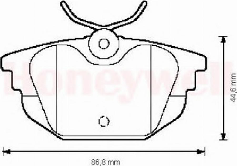 BENDIX 571979B - Гальмівні колодки, дискові гальма autozip.com.ua