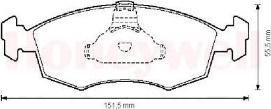 BENDIX Braking 571974B - Гальмівні колодки, дискові гальма autozip.com.ua