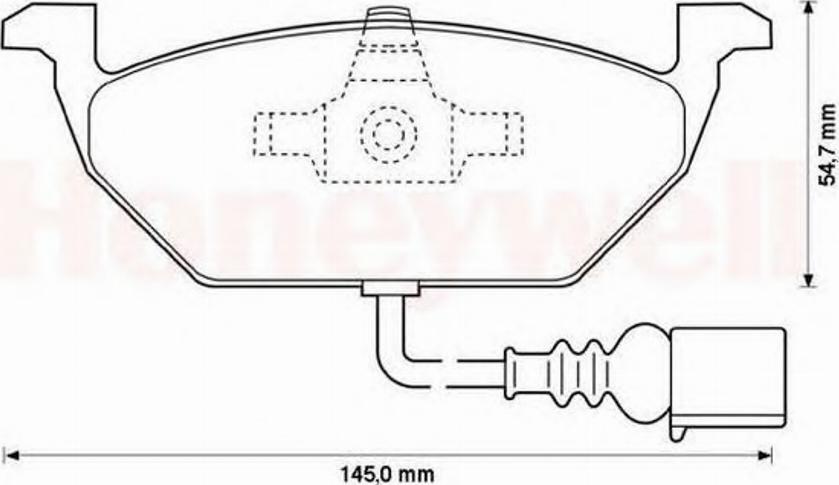 BENDIX 571971B - Гальмівні колодки, дискові гальма autozip.com.ua