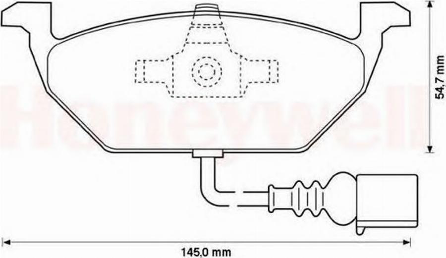 BENDIX 571971X - Гальмівні колодки, дискові гальма autozip.com.ua