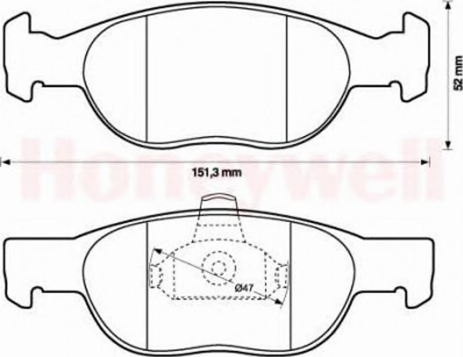 BENDIX 571972B - Гальмівні колодки, дискові гальма autozip.com.ua