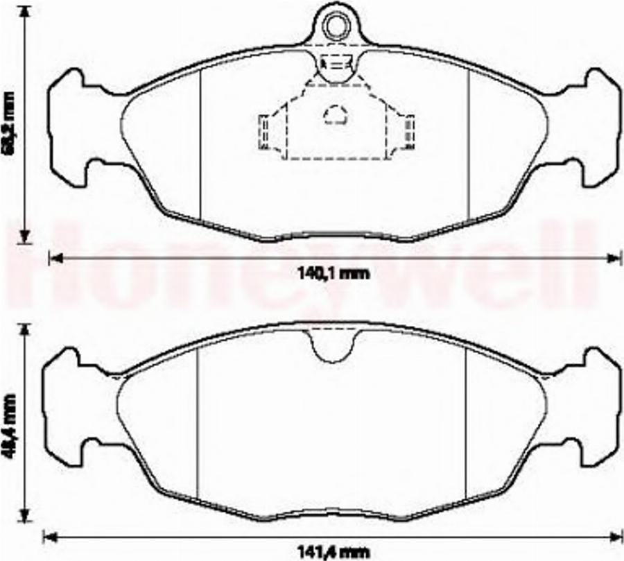 BENDIX Braking 571492B - Гальмівні колодки, дискові гальма autozip.com.ua