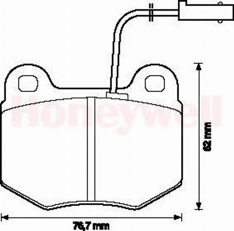 BENDIX 571466B - Гальмівні колодки, дискові гальма autozip.com.ua