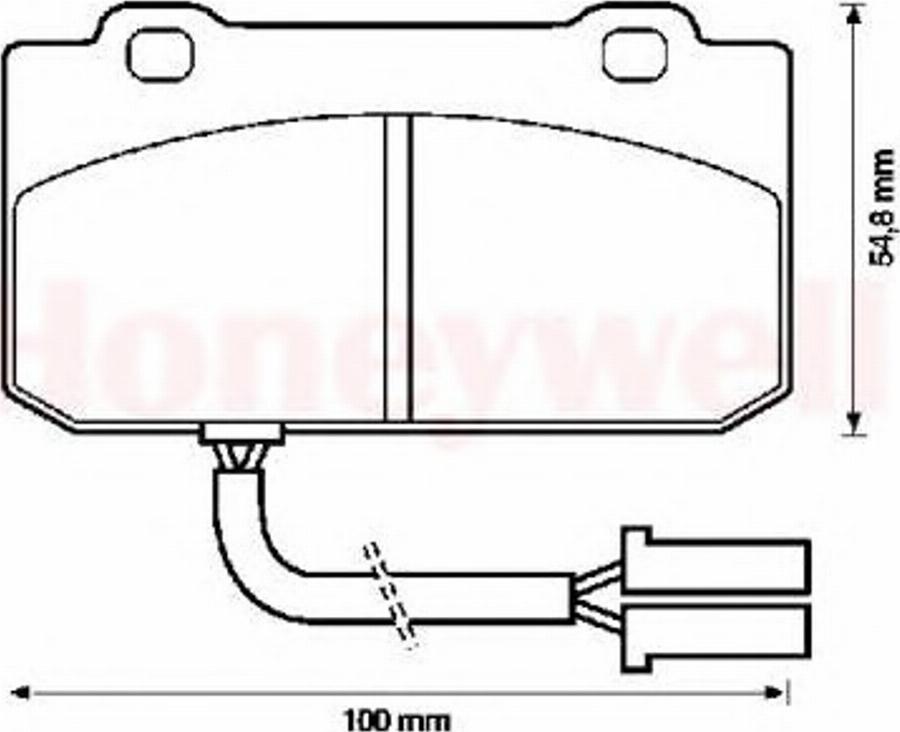 BENDIX 571461B - Гальмівні колодки, дискові гальма autozip.com.ua