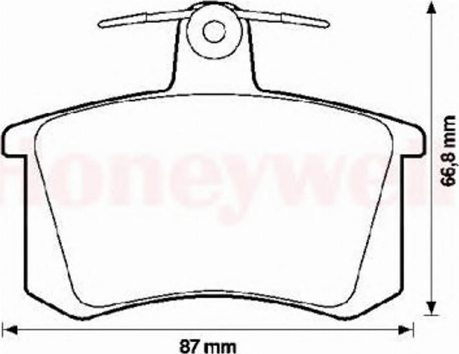 BENDIX 571462X - Гальмівні колодки, дискові гальма autozip.com.ua