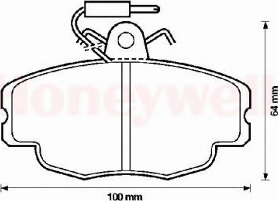 BENDIX 571405B - Гальмівні колодки, дискові гальма autozip.com.ua