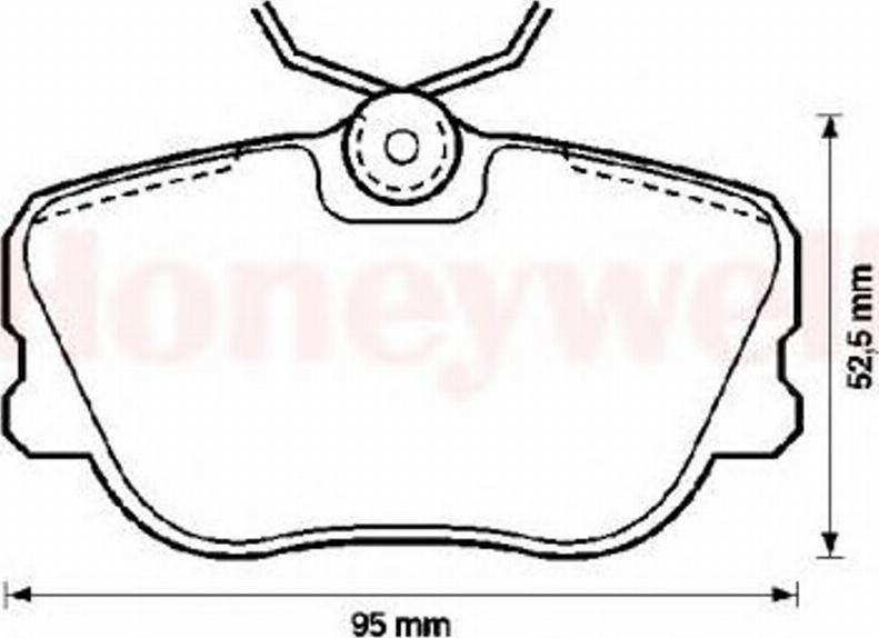 BENDIX 571415B - Гальмівні колодки, дискові гальма autozip.com.ua