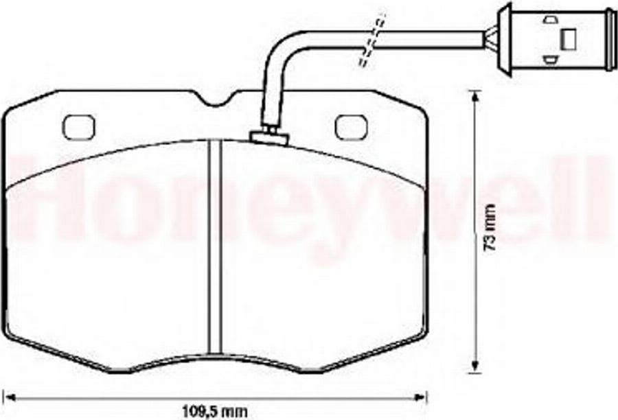 BENDIX 571416B - Гальмівні колодки, дискові гальма autozip.com.ua