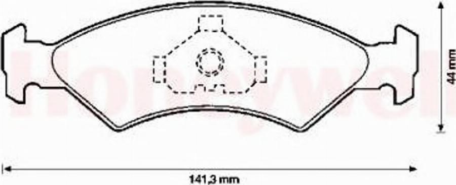 BENDIX 571412B - Гальмівні колодки, дискові гальма autozip.com.ua