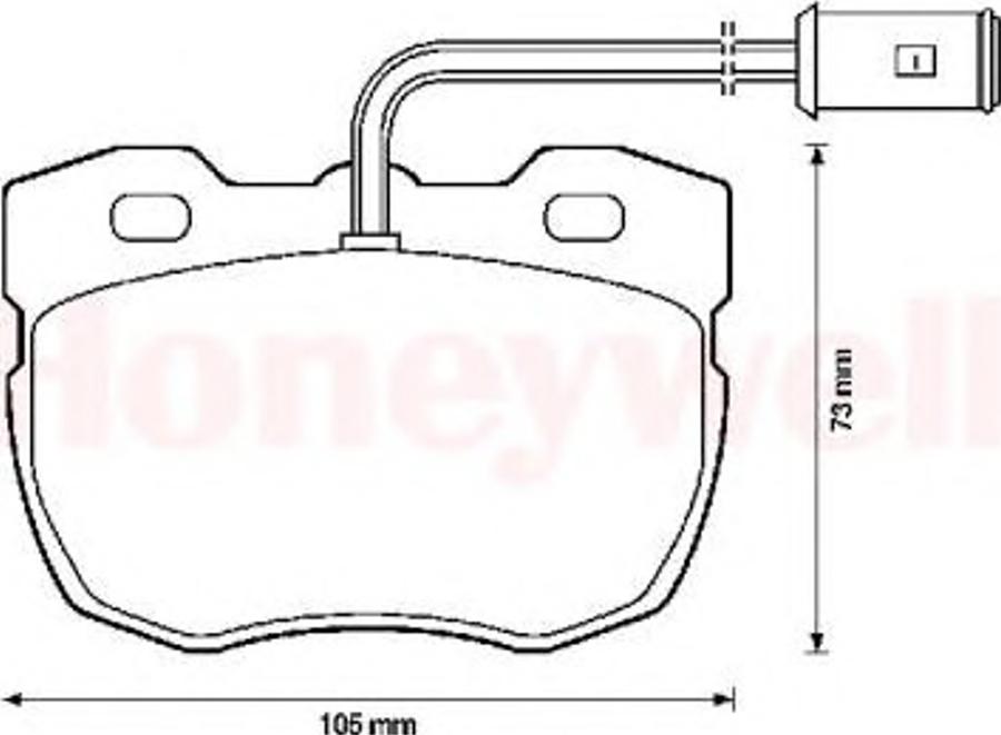 BENDIX 571439B - Гальмівні колодки, дискові гальма autozip.com.ua