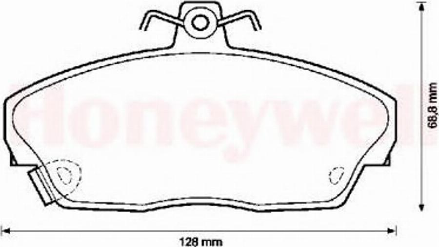 BENDIX 571438B - Гальмівні колодки, дискові гальма autozip.com.ua