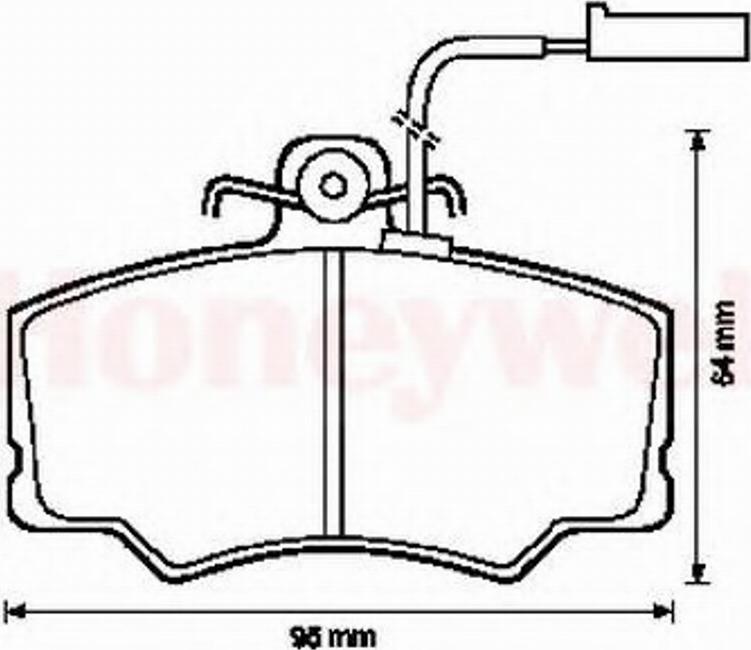 BENDIX 571433X - Гальмівні колодки, дискові гальма autozip.com.ua