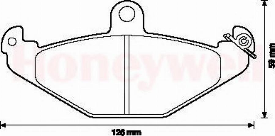 BENDIX 571425B - Гальмівні колодки, дискові гальма autozip.com.ua