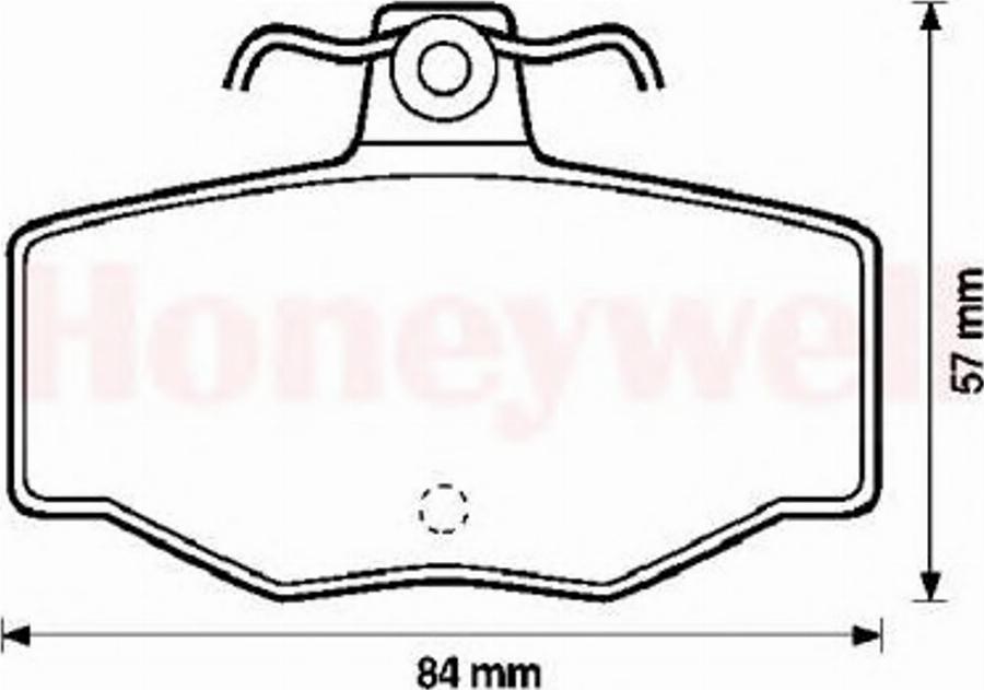 BENDIX 571421B - Гальмівні колодки, дискові гальма autozip.com.ua