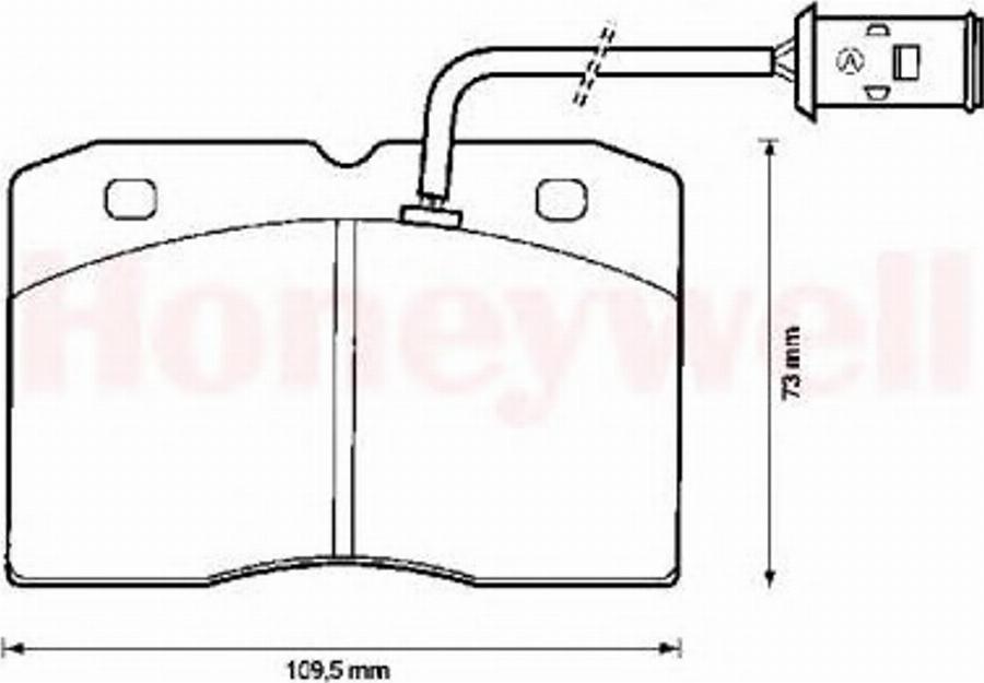 BENDIX 571422B - Гальмівні колодки, дискові гальма autozip.com.ua