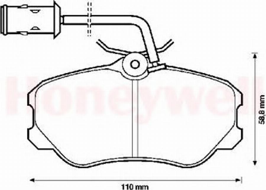 BENDIX 571471B - Гальмівні колодки, дискові гальма autozip.com.ua