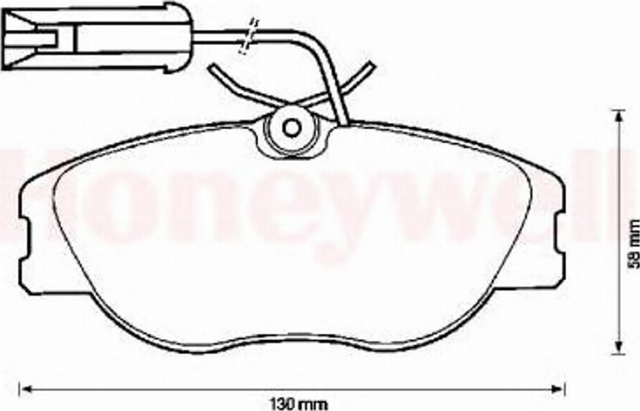 BENDIX 571472B - Гальмівні колодки, дискові гальма autozip.com.ua