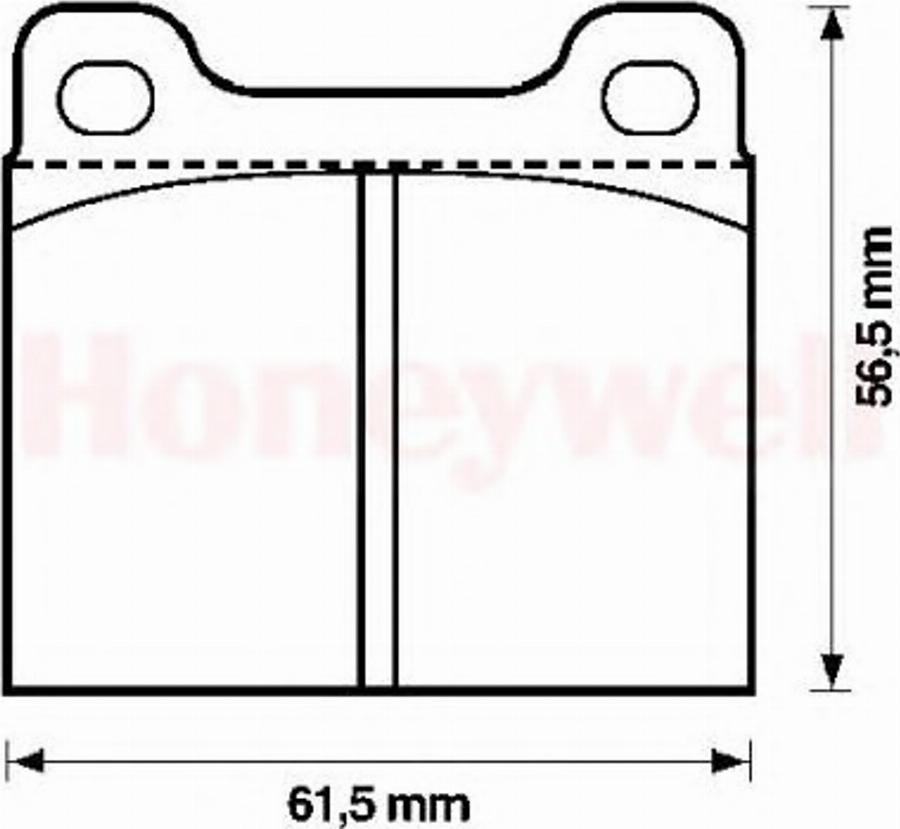 BENDIX 571554B - Гальмівні колодки, дискові гальма autozip.com.ua