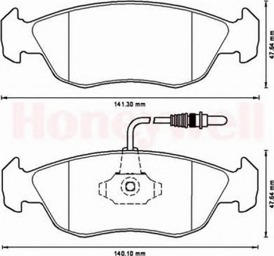 BENDIX 571509B - Гальмівні колодки, дискові гальма autozip.com.ua