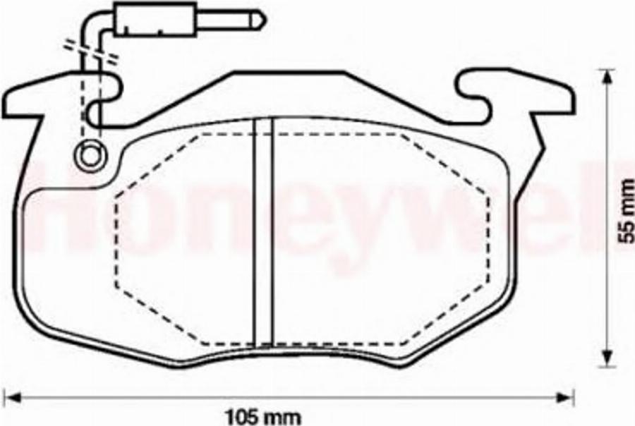 BENDIX 571525X - Гальмівні колодки, дискові гальма autozip.com.ua