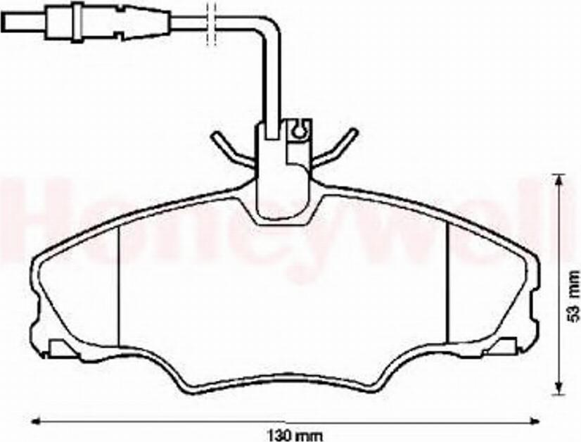 BENDIX 571897X - Гальмівні колодки, дискові гальма autozip.com.ua