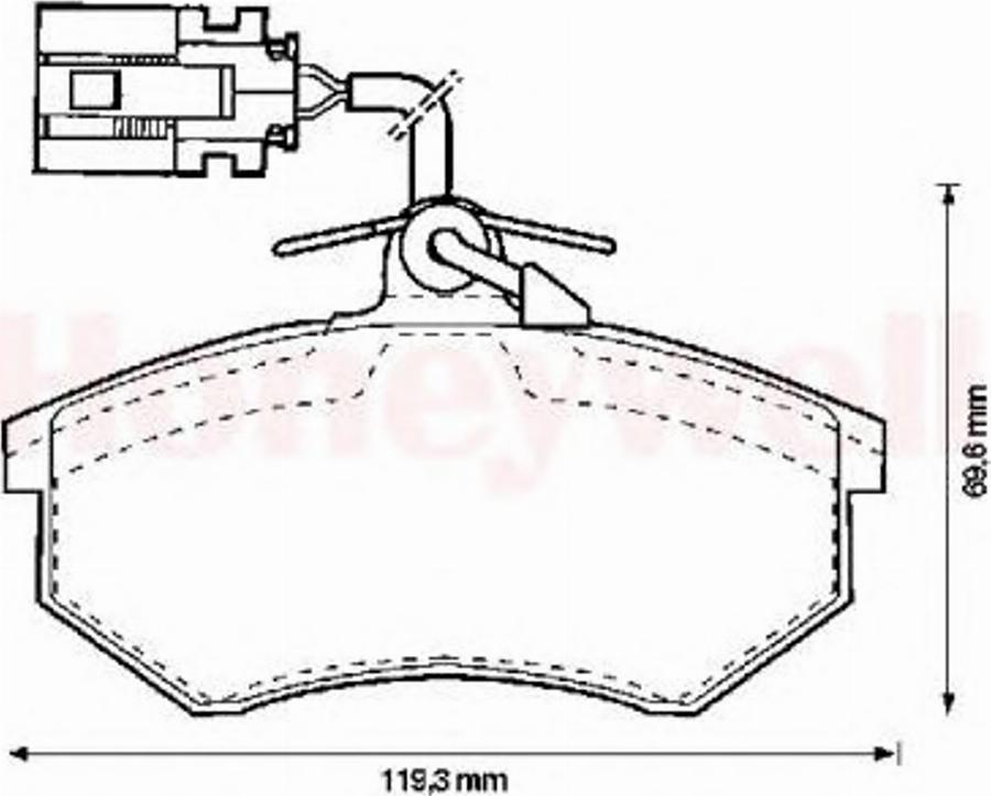 BENDIX 571856B - Гальмівні колодки, дискові гальма autozip.com.ua