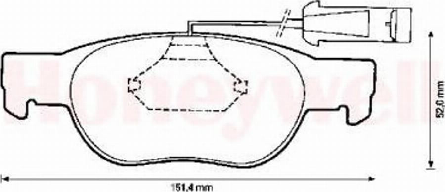 BENDIX 571888 B - Гальмівні колодки, дискові гальма autozip.com.ua