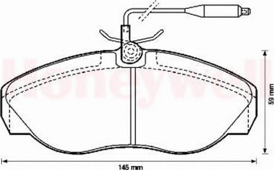 BENDIX 571839B - Гальмівні колодки, дискові гальма autozip.com.ua