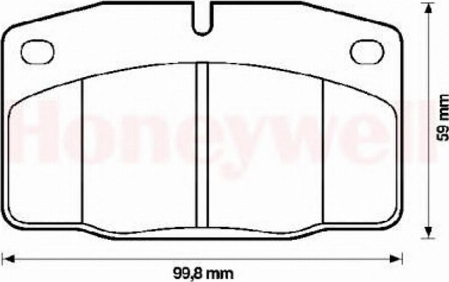 BENDIX 571833B - Гальмівні колодки, дискові гальма autozip.com.ua