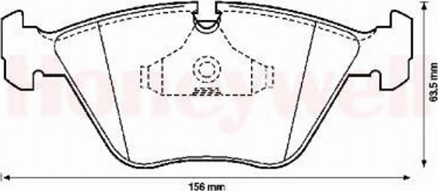 BENDIX 571394B - Гальмівні колодки, дискові гальма autozip.com.ua