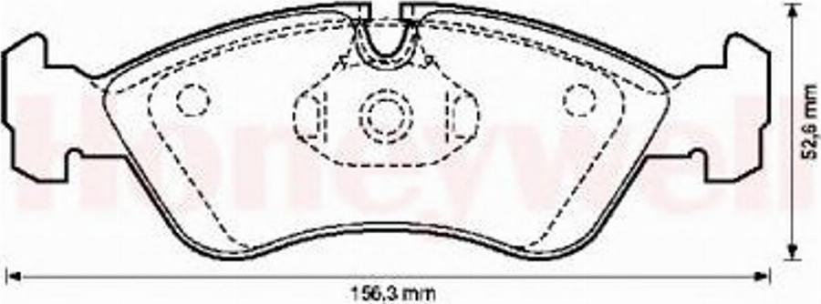 BENDIX 571391B - Гальмівні колодки, дискові гальма autozip.com.ua