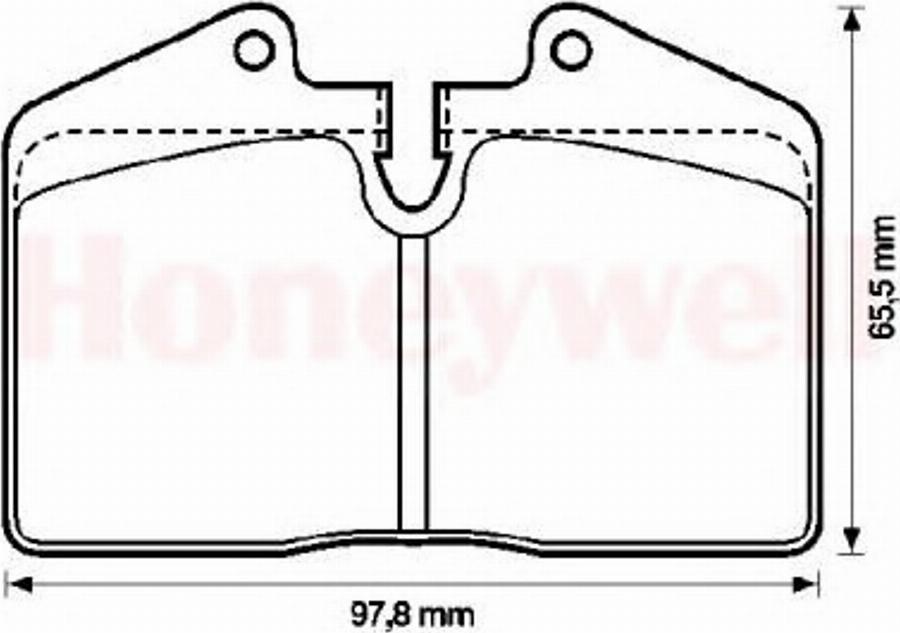 BENDIX 571348B - Гальмівні колодки, дискові гальма autozip.com.ua