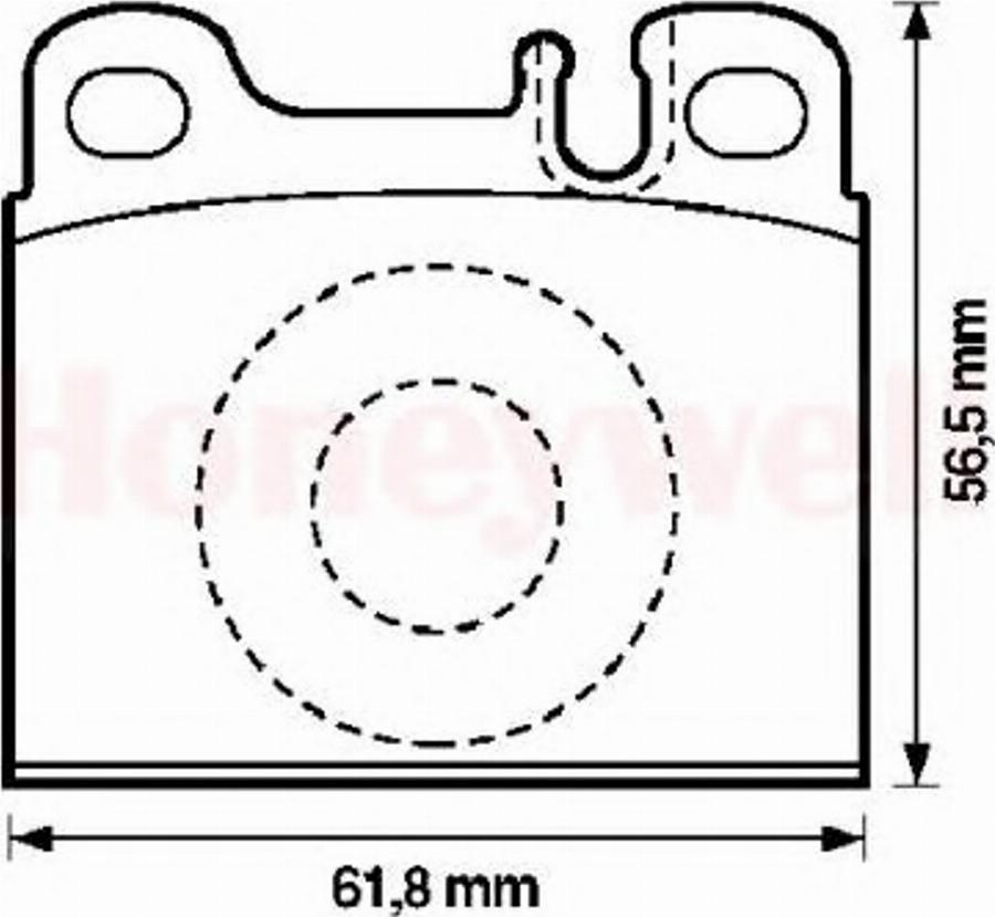 BENDIX 571342B - Гальмівні колодки, дискові гальма autozip.com.ua