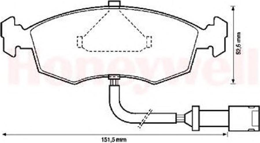 BENDIX Braking 571351X - Гальмівні колодки, дискові гальма autozip.com.ua