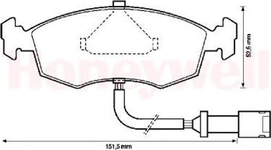 BENDIX 571351X - Гальмівні колодки, дискові гальма autozip.com.ua