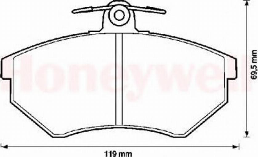 BENDIX 571357X - Гальмівні колодки, дискові гальма autozip.com.ua