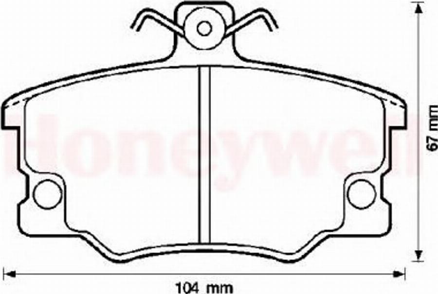 BENDIX 571309B - Гальмівні колодки, дискові гальма autozip.com.ua