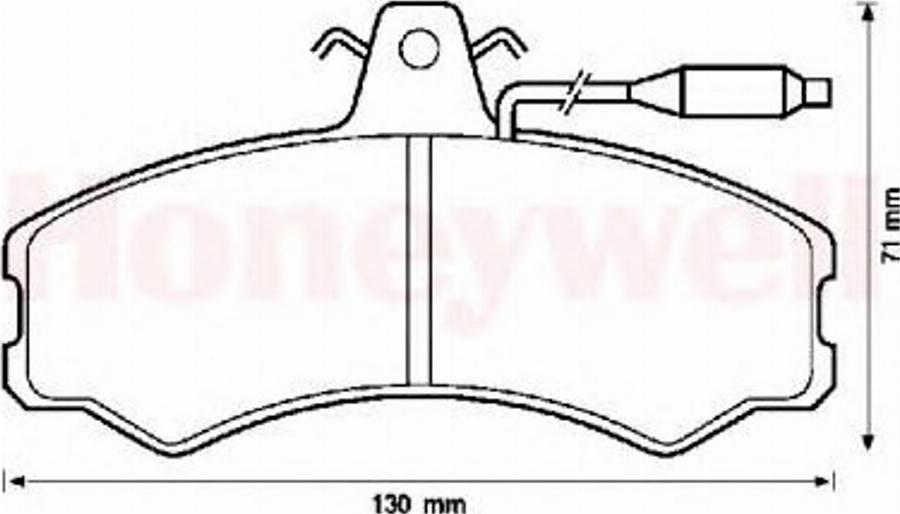 BENDIX 571304B - Гальмівні колодки, дискові гальма autozip.com.ua