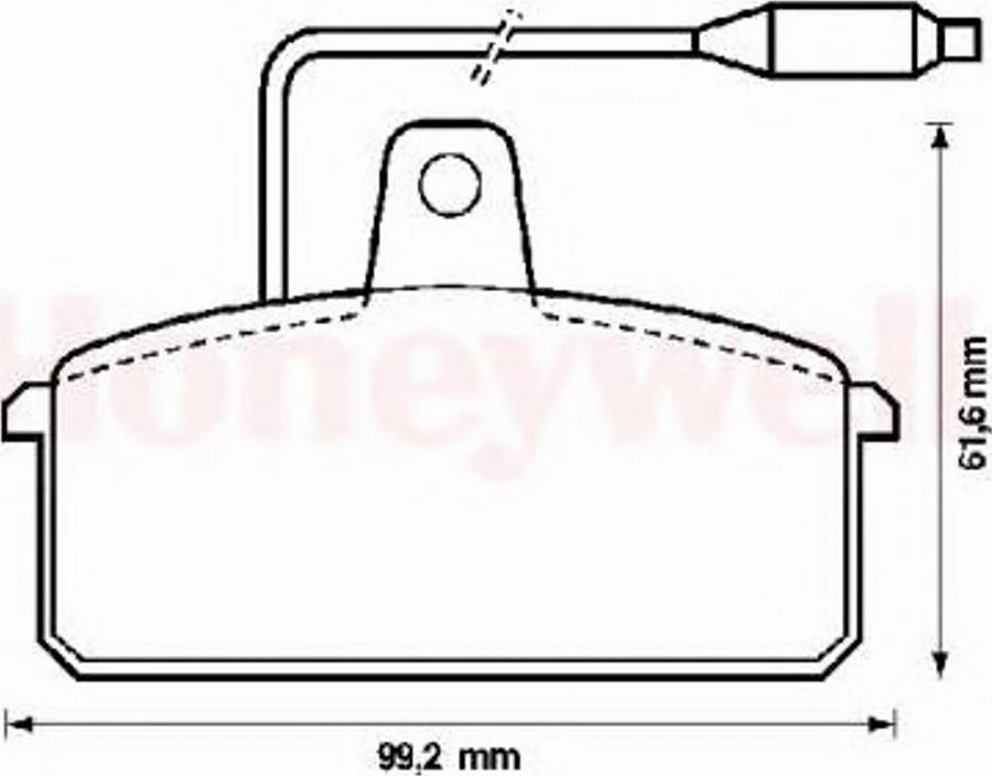 BENDIX 571318B - Гальмівні колодки, дискові гальма autozip.com.ua