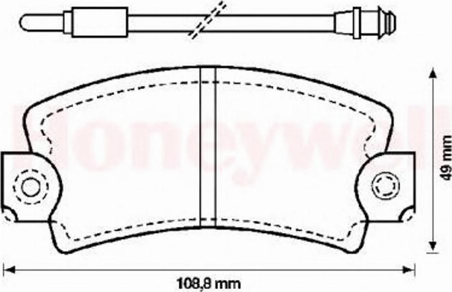 BENDIX 571337B - Гальмівні колодки, дискові гальма autozip.com.ua