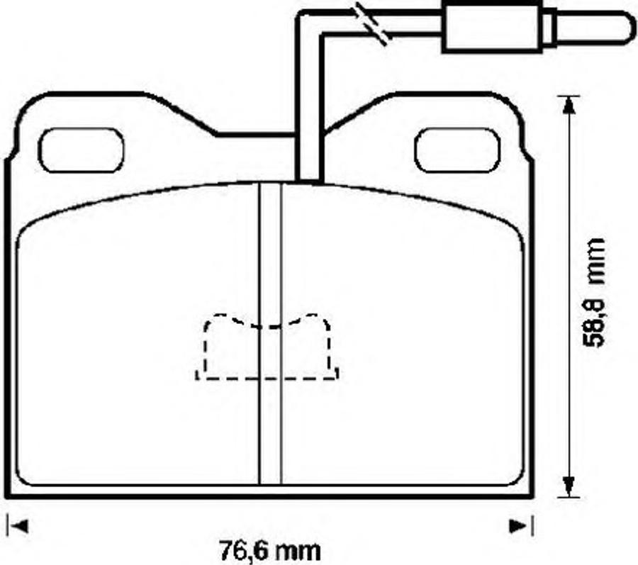 BENDIX 571323B - Гальмівні колодки, дискові гальма autozip.com.ua