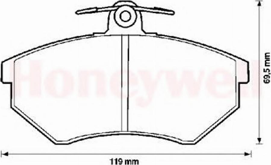 BENDIX 571376X - Гальмівні колодки, дискові гальма autozip.com.ua