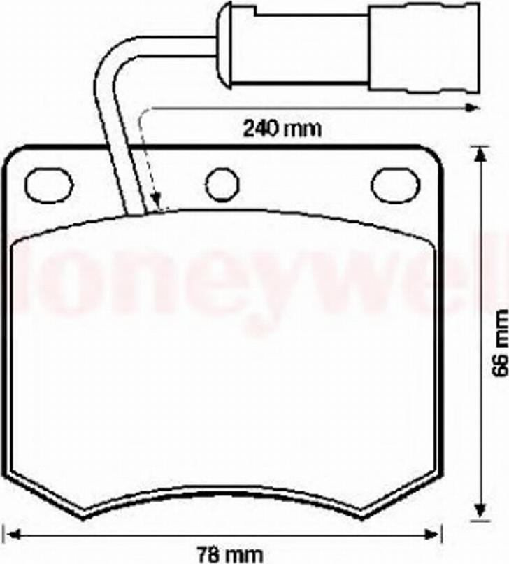 BENDIX 571298B - Гальмівні колодки, дискові гальма autozip.com.ua