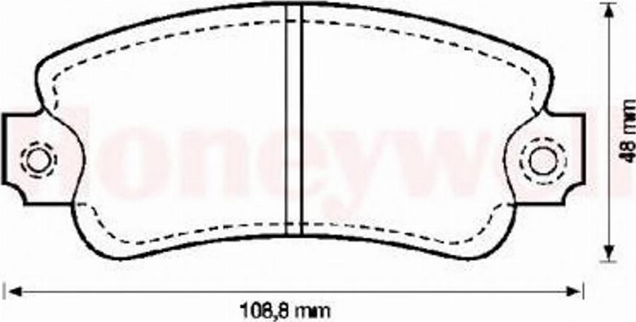 BENDIX 571297X - Гальмівні колодки, дискові гальма autozip.com.ua